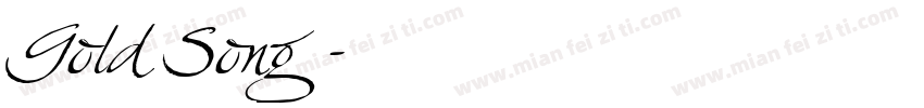 Gold Song字体字体转换